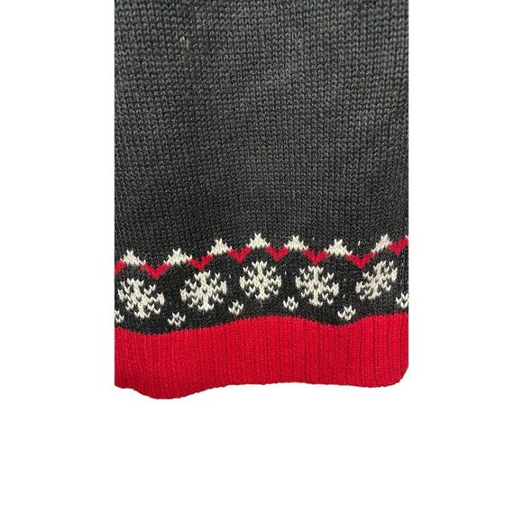 Christopher & Banks Petite Cardinals Snowflakes Christmas Zip Up Sweater Vest PL - Picture 5 of 7